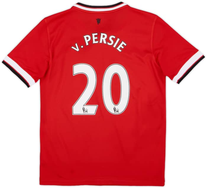 2014-15 Manchester United Home Shirt v.Persie #20 - 8/10 - (M.Boys)