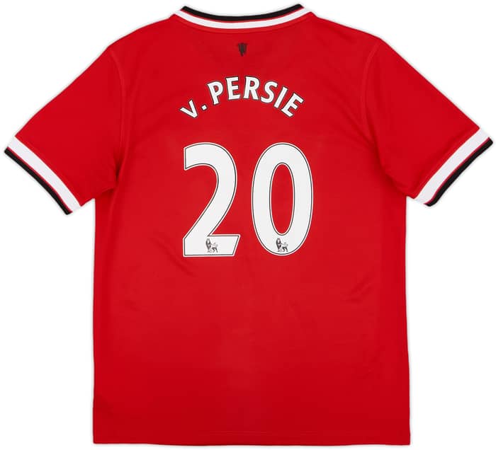 2014-15 Manchester United Home Shirt v.Persie #20 - 8/10 - (L.Boys)