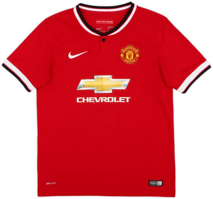 2014-15 Manchester United Home Shirt v.Persie #20 - 8/10 - (L.Boys)