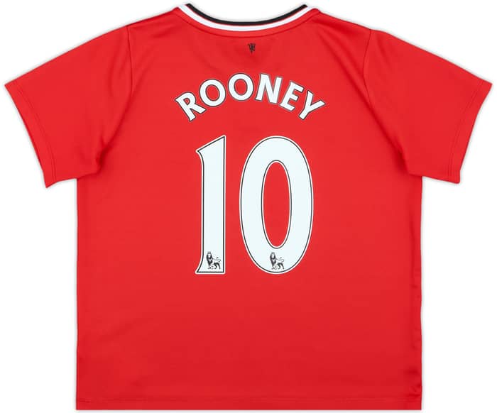 2014-15 Manchester United Home Shirt Rooney #10 - 10/10 - (7-8 Years)