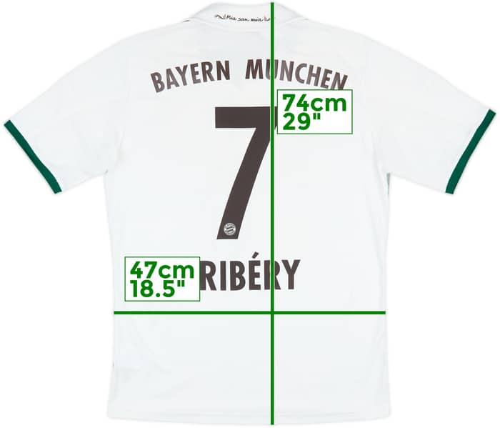 2013-14 Bayern Munich Away Shirt Ribery #7 - 7/10 - (XL.Boys)