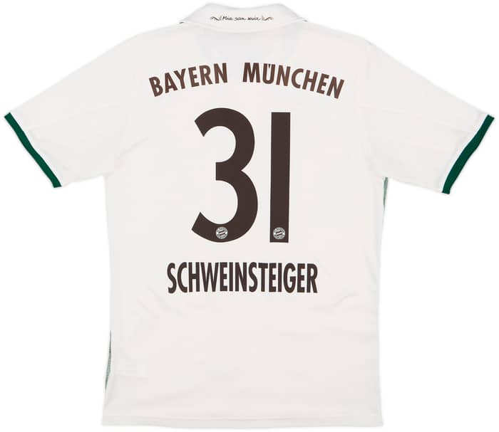 2013-14 Bayern Munich Away Shirt Schweinsteiger #31 - 8/10 - (XL.Boys)