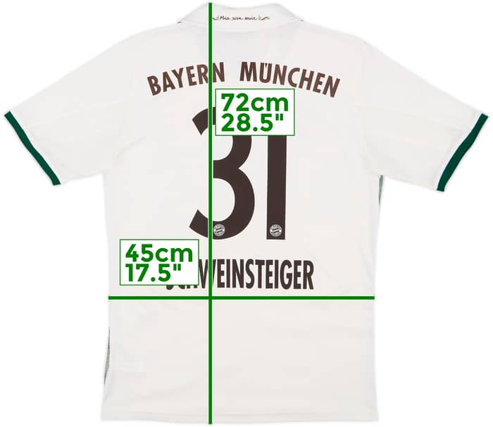 2013-14 Bayern Munich Away Shirt Schweinsteiger #31 - 8/10 - (XL.Boys)