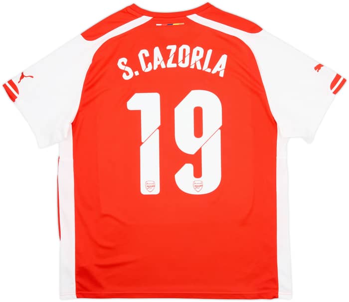 2014-15 Arsenal Home Shirt S.Cazorla #19 - 7/10 - (XL)