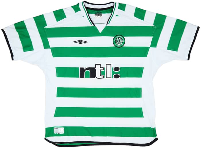 2001-03 Celtic Home Shirt Lennon #18 - 8/10 - (XL)