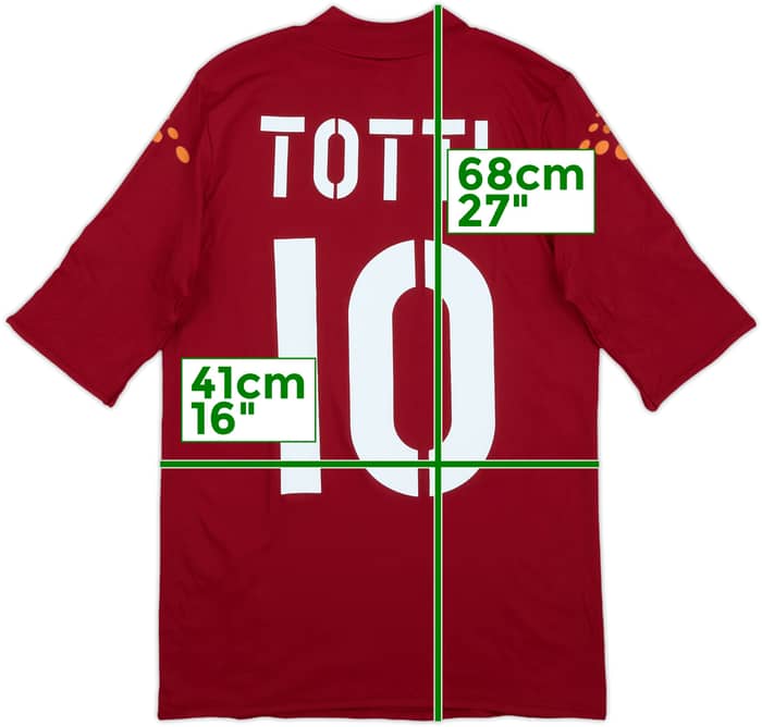 2003-04 Roma Home Shirt Totti #10 (S)