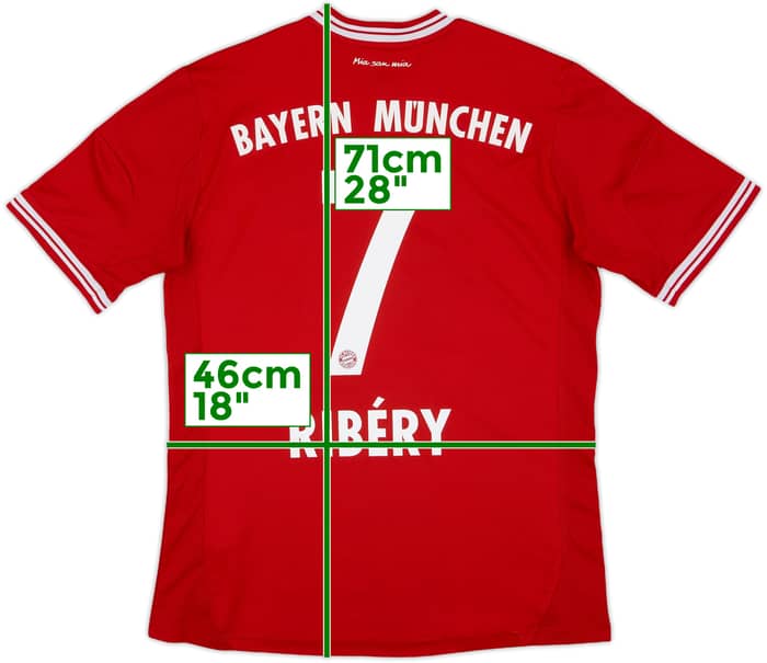 2013-14 Bayern Munich Home Shirt Ribery #7 - 6/10 - (XL.Boys)