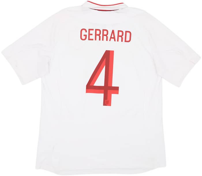 2012-13 England Home Shirt Gerrard #4 - 5/10 - (XL)