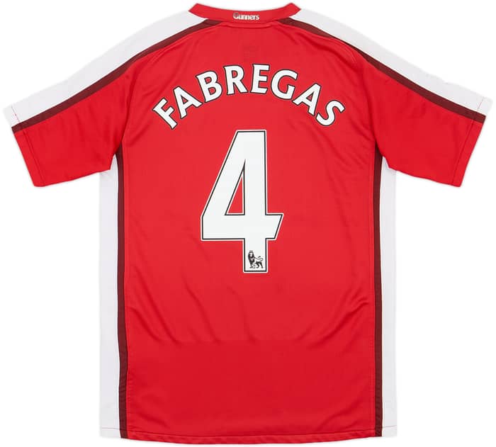 2008-10 Arsenal Home Shirt Fabregas #4 - 6/10 - (XL.Boys)