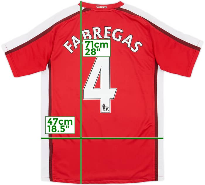 2008-10 Arsenal Home Shirt Fabregas #4 - 6/10 - (XL.Boys)