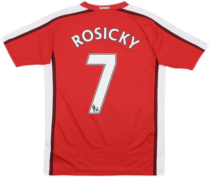 2008-10 Arsenal Home Shirt Rosicky #7 - 8/10 - (L.Boys)