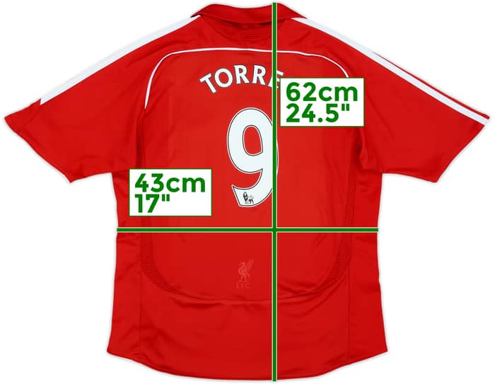 2006-08 Liverpool Home Shirt Torres #9 - 10/10 - (M.Boys)