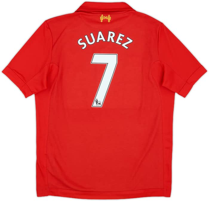 2012-13 Liverpool Home Shirt Suarez #7 - 9/10 - (M.Boys)
