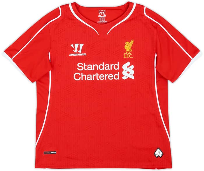 2014-15 Liverpool Home Shirt Gerrard #8 - 8/10 - (S.Boys)