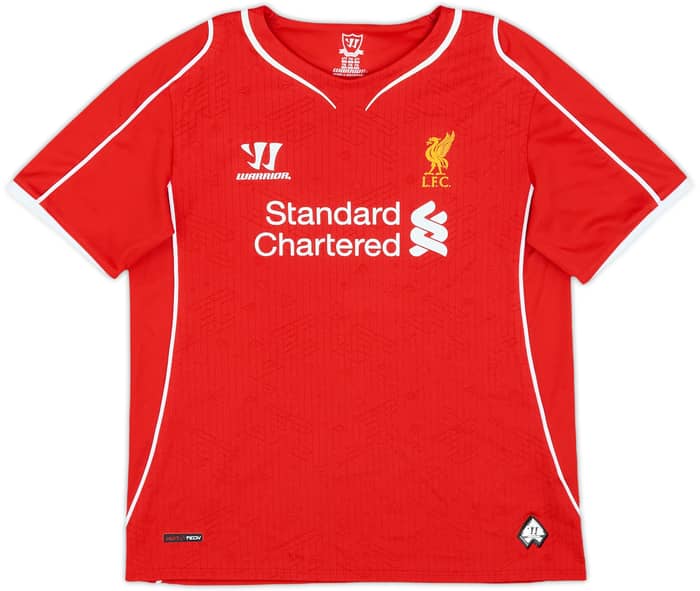 2014-15 Liverpool Home Shirt Gerrard #8 - 7/10 - (S.Boys)