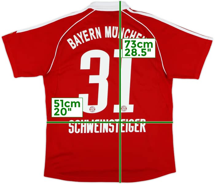 2006-07 Bayern Munich Home Shirt Schweinsteiger #31 - 10/10 - (XL.Boys)