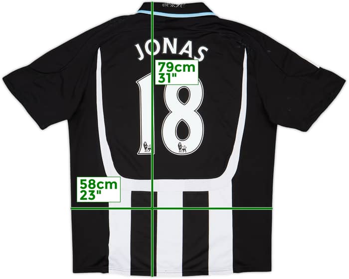 2007-09 Newcastle Home Shirt Jonas #18 - 7/10 - (L)