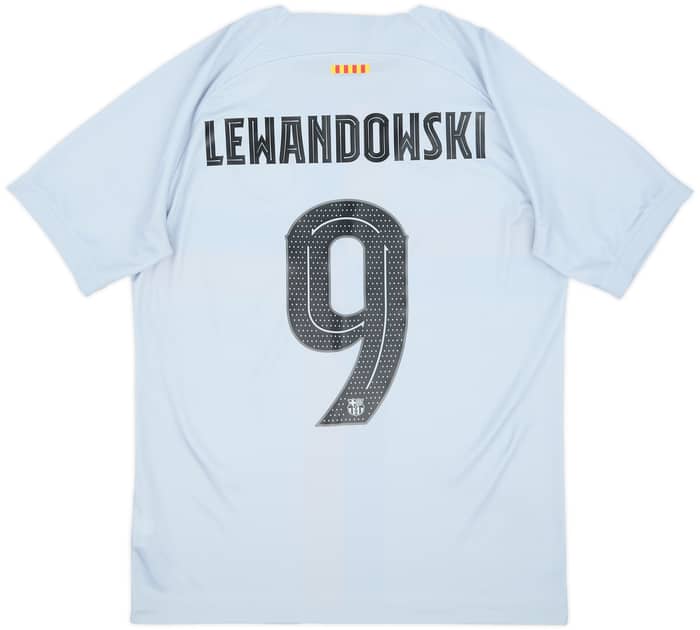 2022-23 Barcelona Third Shirt Lewandowski #9 - 10/10 - (M)