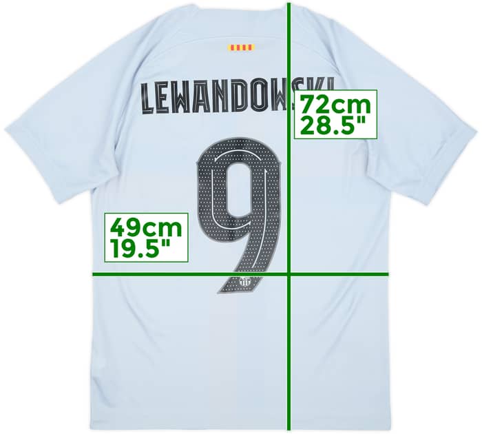 2022-23 Barcelona Third Shirt Lewandowski #9 - 10/10 - (M)