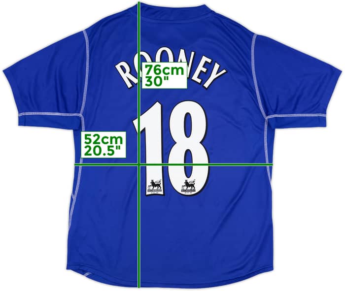 2002-03 Everton Home Shirt Rooney #18 - 6/10 - (XL)