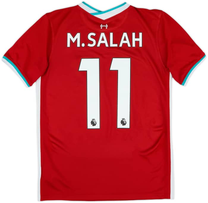2020-21 Liverpool Home Shirt M.Salah #11 - 7/10 - (XL.Boys)