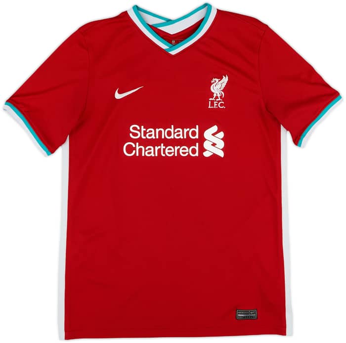 2020-21 Liverpool Home Shirt M.Salah #11 - 7/10 - (XL.Boys)
