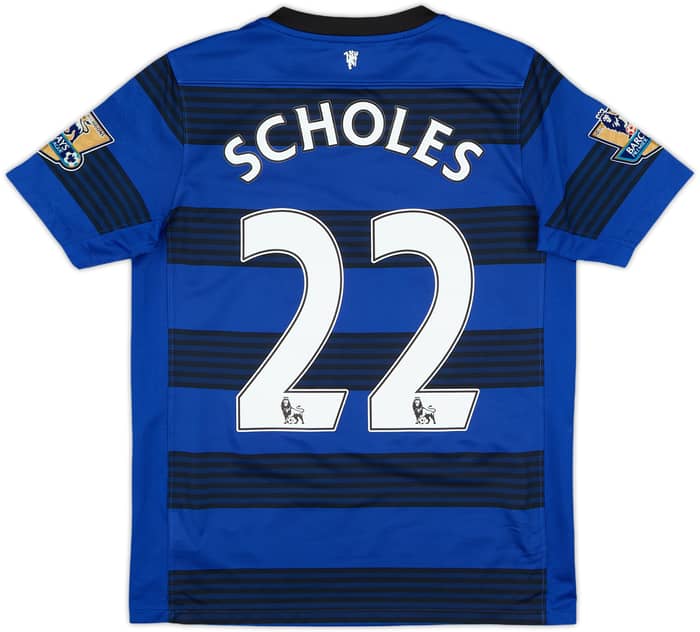 2011-13 Manchester United Away Shirt Scholes #22 - 8/10 - (L.Boys)