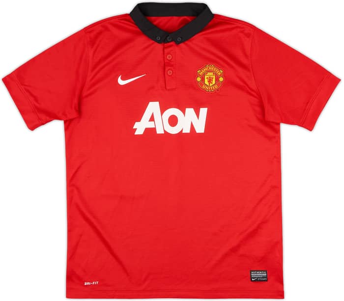 2013-14 Manchester United Home Shirt v.Persie #20 - 9/10 - (XL.Boys)