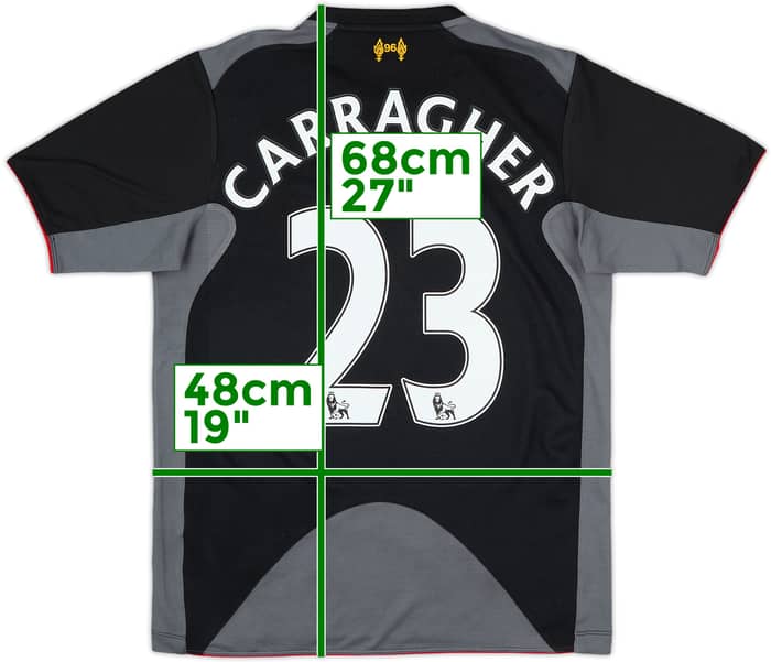 2012-13 Liverpool Away Shirt Carragher #23 - 9/10 - (XL.Boys)