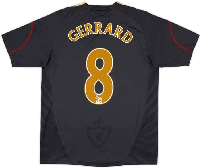 2009-10 Liverpool Away Shirt Gerrard #8 - 9/10 - (L.Boys)