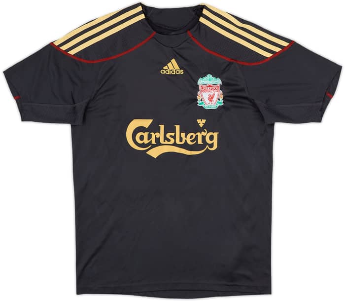 2009-10 Liverpool Away Shirt Gerrard #8 - 7/10 - (L.Boys)