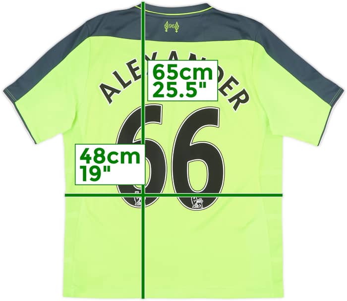 2016-17 Liverpool Third Shirt Alexander #66 - 7/10 - (XL.Boys)