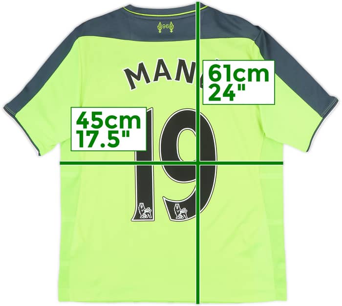 2016-17 Liverpool Third Shirt Mane #19 - 8/10 - (L.Boys)