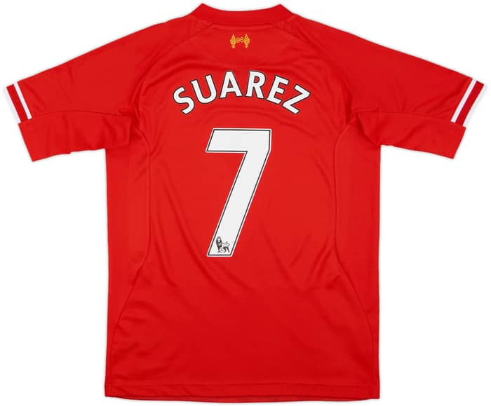2013-14 Liverpool Home Shirt Suarez #7 - 10/10 - (XL.Boys)