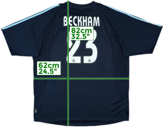 2003-04 Real Madrid Away Shirt Beckham #23 (XL)