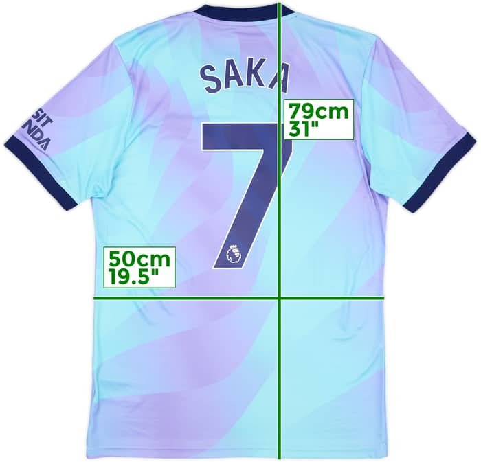 2024-25 Arsenal Third Shirt Saka #7 - 8/10 - (M)