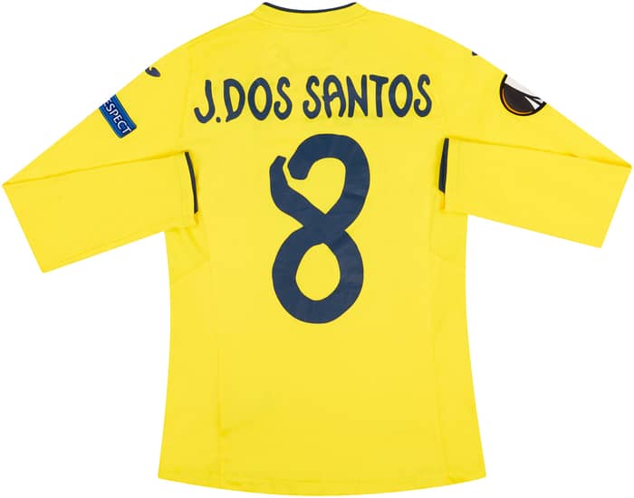 2016-17 Villarreal Match Issue Europa League Home L/S Shirt J.Dos Santos #8