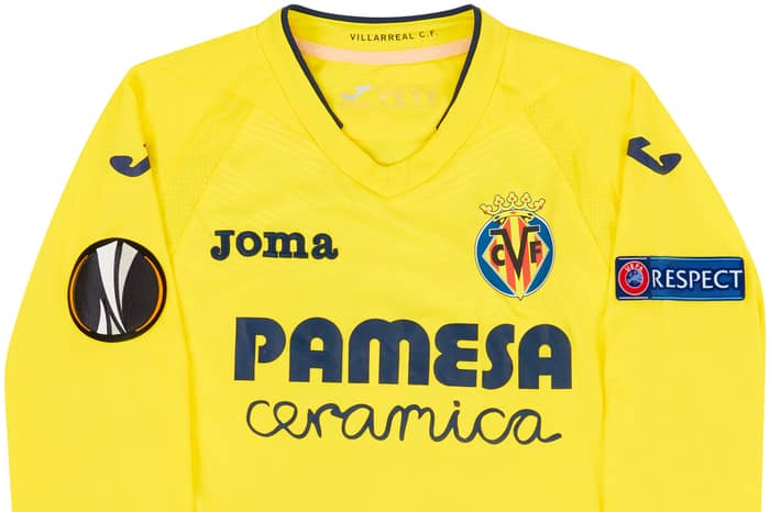 2016-17 Villarreal Match Issue Europa League Home L/S Shirt J.Dos Santos #8