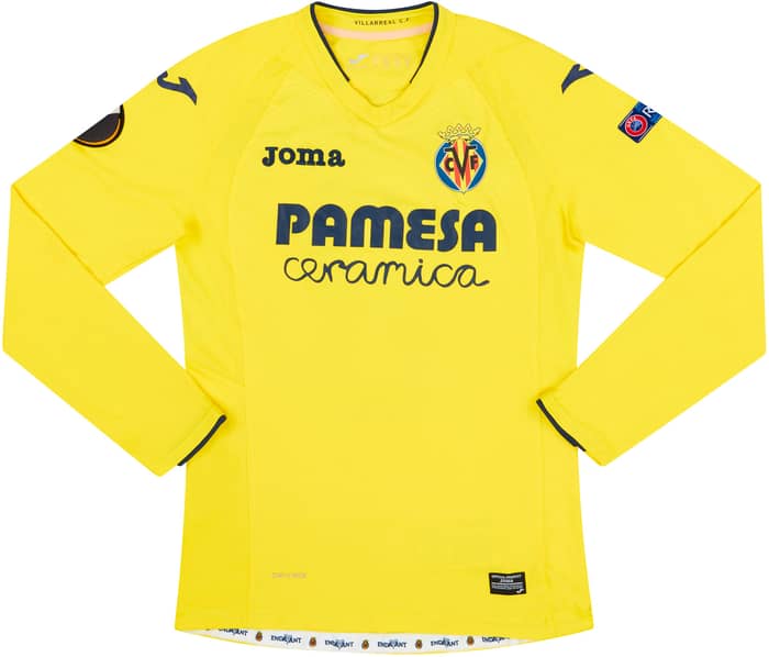 2016-17 Villarreal Match Issue Europa League Home L/S Shirt J.Dos Santos #8