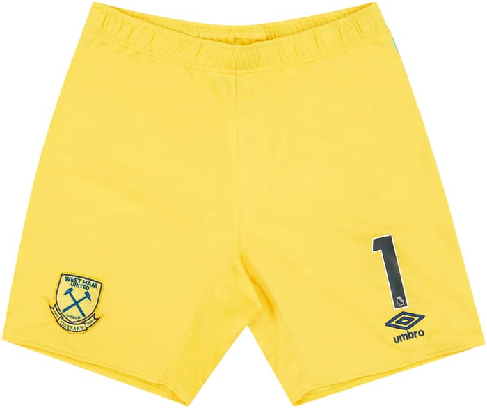 2020-21 West Ham Player Issue GK Shorts # (Fair) L
