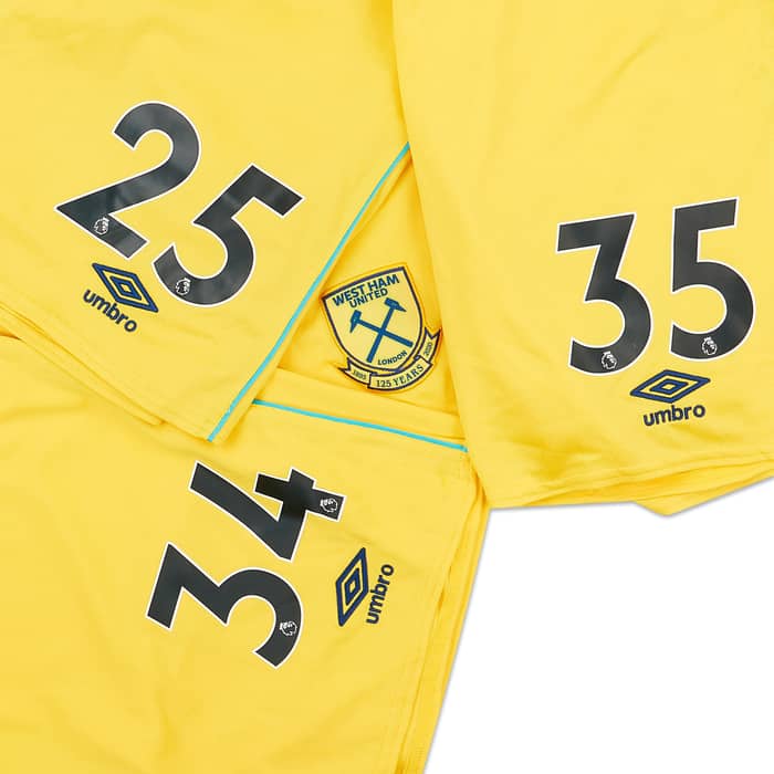 2020-21 West Ham Player Issue GK Shorts # (Fair) L