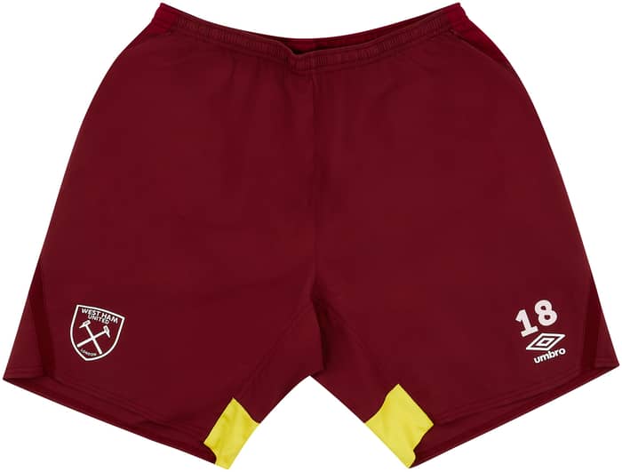 2018-19 West Ham Player Issue Training Shorts # (Very Good)