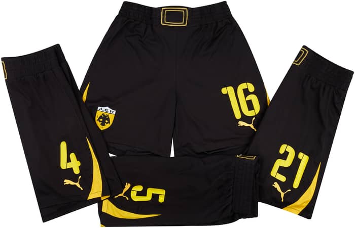 2011-12 AEK Athens Player Issue Away Shorts # - 4/10