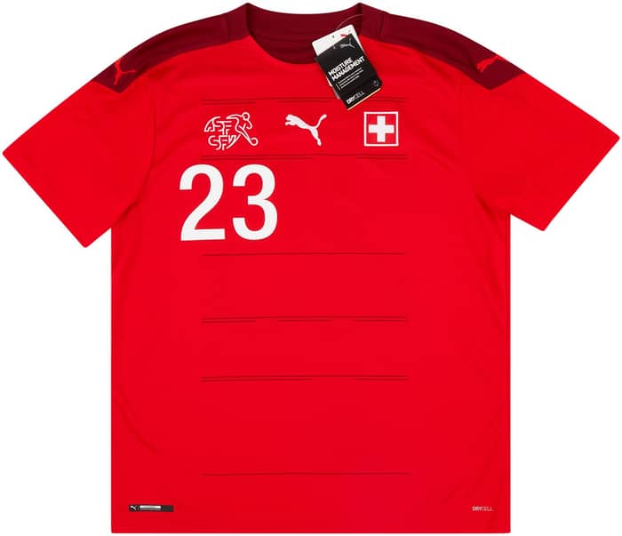 2020-21 Switzerland Home Shirt Shaqiri #23