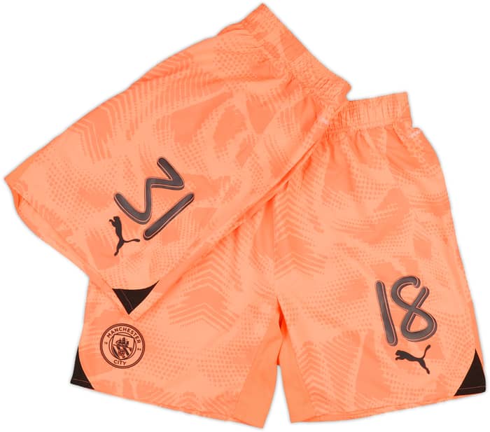 2024-25 Manchester City Player Issue GK Away Shorts # - As New - (L)