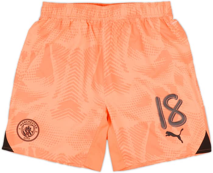 2024-25 Manchester City Player Issue GK Away Shorts # - As New - (L)