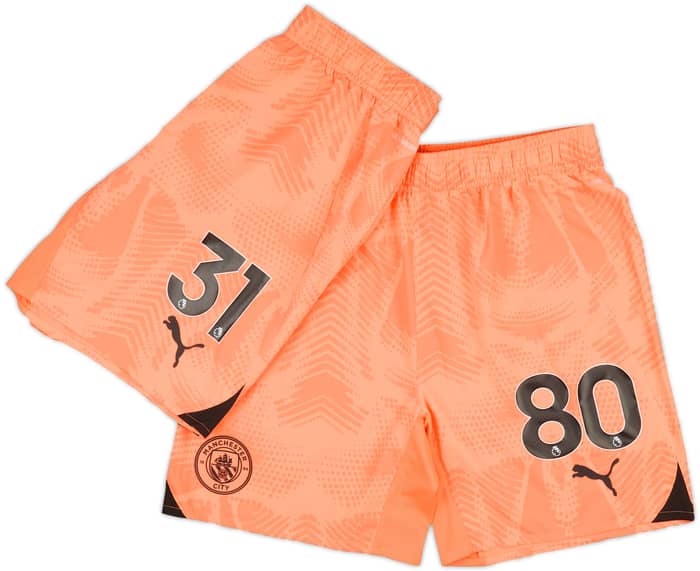2024-25 Manchester City Player Issue GK Away Shorts # - As New - (L)