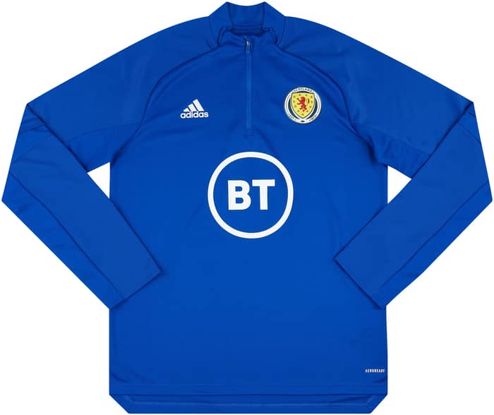 2020-21 Scotland Player Issue 1/4 Zip Training Top (Excellent)