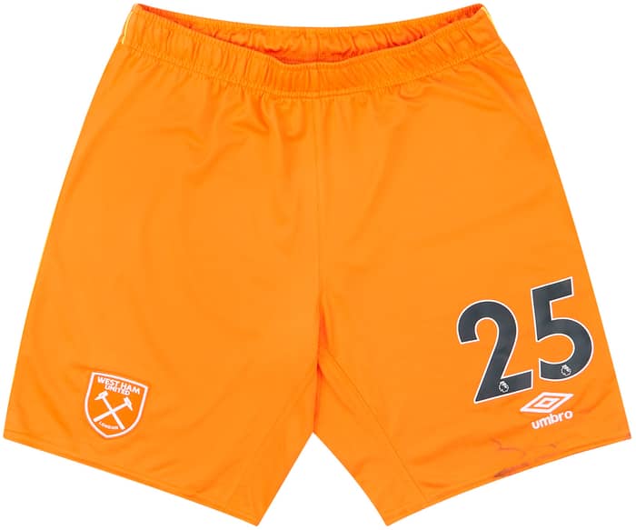 2020-21 West Ham Player Issue Away GK Shorts (Fair) L
