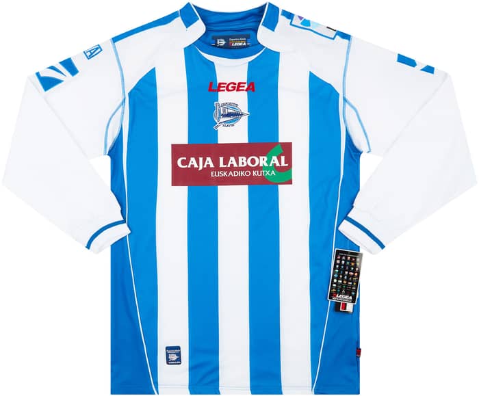 2008-09 Alaves Home L/S Shirt XL